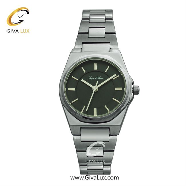 ساعت مچی اورجینال زنانه LdA | لوئیجی د آنا | Luigi d'Ana نقره ای | نقره ای| سبز یشمی تیره| کد رفرنس 2441